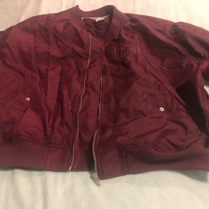 Victorias Secret PINK NWT Graphic Bomber Size L